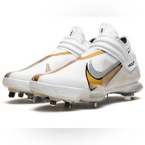 Nike Air Zoom MIKE TROUT White Gold Baseball Cleats